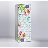 Sticker Art Buzdolabı Sticker Kaplama Dolap Kaplama Etiketi 3D Lale Kelebek
