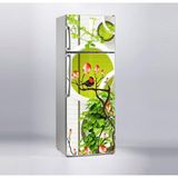 Sticker Art Buzdolabı Sticker Kaplama Dolap Kaplama Etiketi Yuvarlak Ağaç Kuş