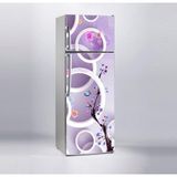 Sticker Art Buzdolabı Sticker Kaplama Dolap Kaplama Etiketi Yuvarlak Ağaç