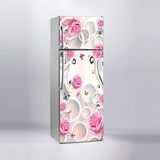 Sticker Art Buzdolabı Sticker Kaplama Dolap Kaplama Etiketi Yuvarlak Gül