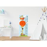 Sticker Art Çocuk Odası Bebek Odası Boy Ölçer Boy Cetveli Sticker Uçan Zürafa
