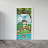 Sticker Art Kapı Giydirme Kapı Sticker Folyosu Gitar Çocuk
