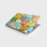 Sticker Art Laptop Sticker Bilgisayar Notebook Pc Kaplama Etiketi Renkli Kediler - 39 x 27 cm