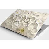 Sticker Art Laptop Sticker Bilgisayar Notebook Pc Kaplama Etiketi Yuvarlak Çiçek