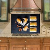 Sticker Art Mutfak Duvar Tezgah Arası Ocak Arkası Sticker Kaplama Baklava Tatlı