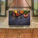 Sticker Art Mutfak Duvar Tezgah Arası Ocak Arkası Sticker Kaplama Herbs Spices