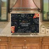 Sticker Art Mutfak Duvar Tezgah Arası Ocak Arkası Sticker Kaplama İtalian Food