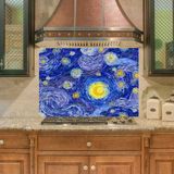 Sticker Art Mutfak Duvar Tezgah Arası Ocak Arkası Sticker Kaplama Van Gogh