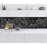 Sticker Art Mutfak Tezgah Arası Folyo Fayans Kaplama Folyosu Cooking Time 60x300 CM
