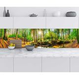 Sticker Art Mutfak Tezgah Arası Folyo Fayans Kaplama Folyosu Dere Orman 60x100 CM