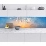 Sticker Art Mutfak Tezgah Arası Folyo Fayans Kaplama Folyosu Gün Doğumu 60x100 CM