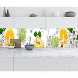 Sticker Art Mutfak Tezgah Arası Folyo Fayans Kaplama Folyosu Meyve Su 60x100 CM