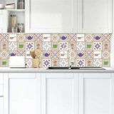 Sticker Art Mutfak Tezgah Arası Folyo Fayans Kaplama Folyosu Mutfak Malzeme Karo 60 x 100