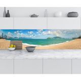 Sticker Art Mutfak Tezgah Arası Folyo Fayans Kaplama Folyosu Nha Trang Plaj 60x100 CM
