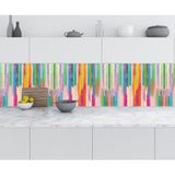Sticker Art Mutfak Tezgah Arası Folyo Fayans Kaplama Folyosu Renkler 60x400 CM