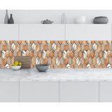 Sticker Art Mutfak Tezgah Arası Folyo Fayans Kaplama Folyosu Rustik Duvar Seramik Karo 60x200 CM