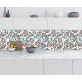 Sticker Art Mutfak Tezgah Arası Folyo Fayans Kaplama Folyosu Seramik Rustik Arkaplan 60x100 CM