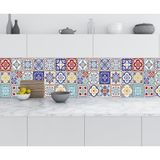 Sticker Art Mutfak Tezgah Arası Folyo Fayans Kaplama Folyosu Türk Fayans Desen 60x500 CM