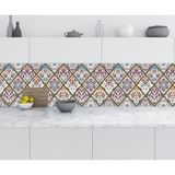 Sticker Art Mutfak Tezgah Arası Folyo Fayans Kaplama Folyosu Türk Osmanlı Motif 2 60x100 CM