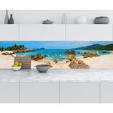 Sticker Art Mutfak Tezgah Arası Folyo Fayans Kaplama Folyosu Vietnam Plaj 60x500 CM