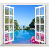 Sticker Art Pencere Poster Duvar Kağıdı Paradise Yapışkanlı Sticker