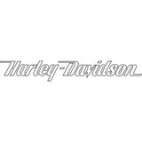 Sticker Atölyesi Harley Davidson Motorcu Sticker - 14009 - Beyaz - 3.5 x 25 cm