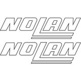 Sticker Atölyesi Nolan Motorcu Sticker - 14185 - 2.6 x 10 cm - Beyaz