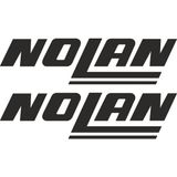 Sticker Atölyesi Nolan Motorcu Sticker - 14185 - 5.2 x 20 cm - Siyah