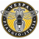Sticker Atölyesi Vespa - Piaggio Sticker - 14194 Renkli 8 x 8 cm