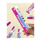 Sticker Cımbızı Düz Uçlu Mor - Çıkartma -Washi Bant - Sticker - Bullet Journal - Defter Süslem