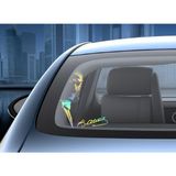 Sticker Dizayn Atatürk Mustafa Kemal ve Imza Sticker - Araba Oto Motosiklet Karavan Cam Sticker Etiket - 00137 - Hologram - 15x11 Cm