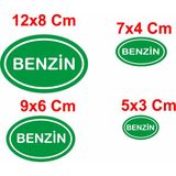 Sticker Dizayn Benzin Işareti Sticker - Araba Oto Motosiklet Karavan Cam Sticker - 00325 - Renkli - Diğer