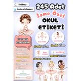 Sticker Ekspres Okul Etiketi Balerinler Temalı Kalem Defter Etiketi Özel İsim Yazılabilen Etiket 245 Adet İsim Etiketi