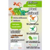 Sticker Ekspres Okul Etiketi Dinozor Kalem Defter Etiketi 245 Adet Dinazor İsim Etiketi