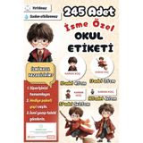 Sticker Ekspres Okul Etiketi Harry Potter Temalı Kalem Defter Etiketi Özel İsim Yazılabilen Etiket 245 Adet