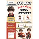 Sticker Ekspres Okul Etiketi Harry Potter Temalı Kalem Defter Etiketi Özel İsim Yazılabilen Etiket 245 Adet