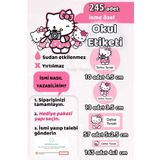 Sticker Ekspres Okul Etiketi Hello Kitty Kalem Defter Etiketi Özel İsim Yazılabilen Etiket 245 Adet İsim Etiketi