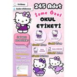 Sticker Ekspres Okul Etiketi Lila Hello Kitty Kalem Defter Etiketi Özel İsim Yazılabilen Etiket 245 Adet İsim Etiketi