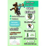 Sticker Ekspres Okul Etiketi Minecraft Kalem Defter Etiketi Özel İsim Yazılabilen Etiket 245 Adet