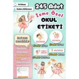 Sticker Ekspres Okul Etiketi Peri Kızı Kalem Defter Etiketi Özel İsim Yazılabilen Etiket 245 Adet İsim Etiketi