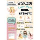 Sticker Ekspres Okul Etiketi Renkli Peri Kızları Kalem Defter Etiketi Özel İsim Yazılabilen Etiket 245 Adet İsim Etiketi