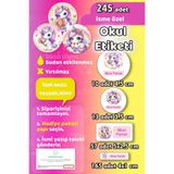 Sticker Ekspres Okul Etiketi Sevimli Unicorn Kalem Defter Etiketi Özel İsim Yazılabilen Etiket 245 Adet