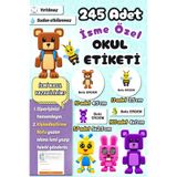 Sticker Ekspres Okul Etiketi Super Bear Adventure Kalem Defter Etiketi Özel İsim Yazılabilen Etiket 245 Adet İsim Etiketi