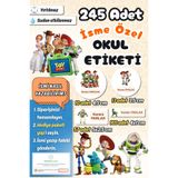 Sticker Ekspres Okul Etiketi Toy Story Kalem Defter Etiketi Özel İsim Yazılabilen Etiket 245 Adet İsim Etiketi
