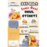 Sticker Ekspres Okul Etiketi Winnie The Pooh Kalem Defter Etiketi Özel İsim Yazılabilen Etiket 245 Adet İsim Etiketi