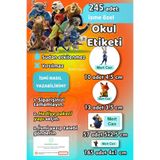 Sticker Ekspres Okul Etiketi Zootopia Zootropolis Kalem Defter Etiketi Özel İsim Yazılabilen Etiket 245 Adet