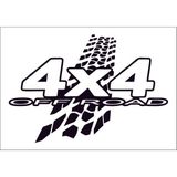 Sticker Fabrikası 4x4 Off Road Offroad Folyo Kesim Sticker 00862 - 19 x 13 cm - Renkli