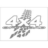 Sticker Fabrikası 4x4 Off Road Offroad Folyo Kesim Sticker 00862 - 30 x 20 cm - Gri