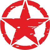 Sticker Fabrikası Askeri Yıldız Motosiklet Off Road Offroad U.s Army Sticker 00677 - 14 x 14 cm - Renkli