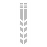 Sticker Fabrikası Motosiklet Çamurluk Şeridi Sticker 00931 - Gri - 9 x 8 cm